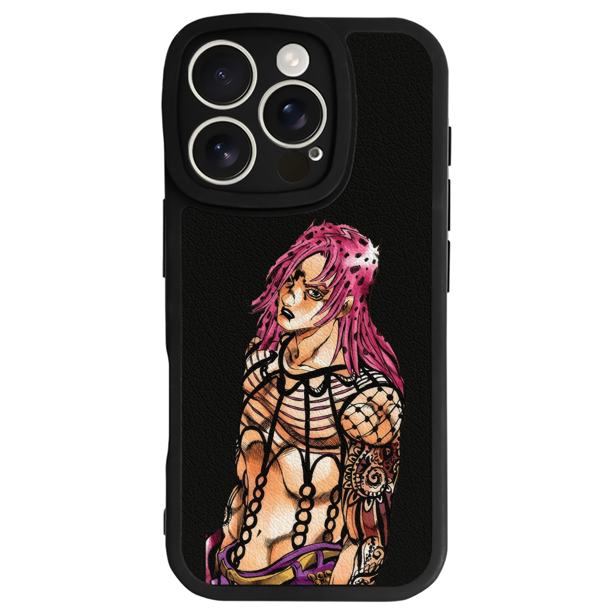 （画像用） ジョジョの奇妙な冒険 ビネガー?ドッピオ JoJo's Bizarre Adventure Vinegar Doppio 【iPhone 16シリーズ対応】シリコンスマホケース（レザー調） 材質：シリコン